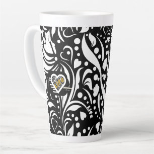 Life Zitat Black Latte Tasse von Poet Adiela Akoo