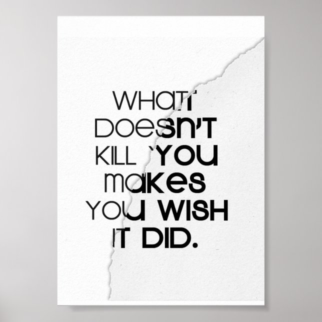 Life-Zitat Poster (Vorne)