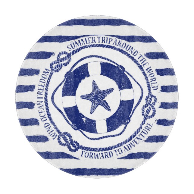 Lifebuoy und Starfish Schneidebrett (Vorderseite)