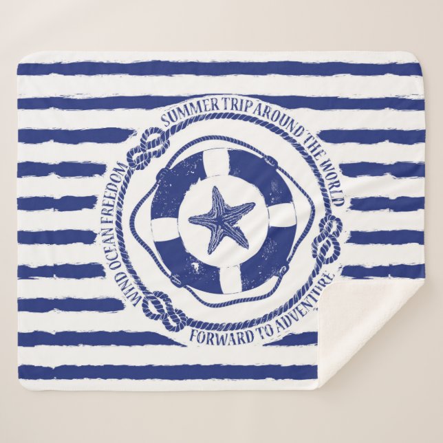 Lifebuoy und Starfish Sherpadecke (Vorderseite (Horizontal))