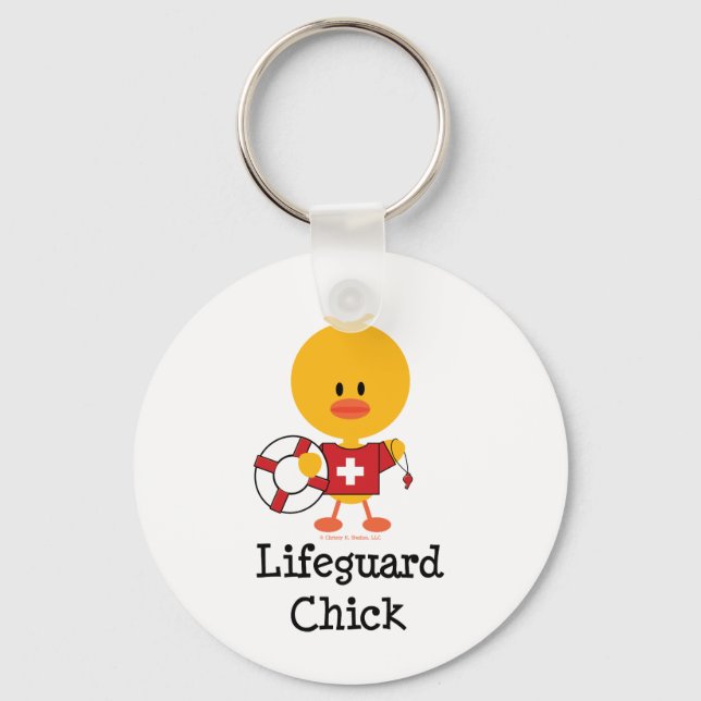 Lifeguard Chick Keychain Schlüsselanhänger (Vorderseite)