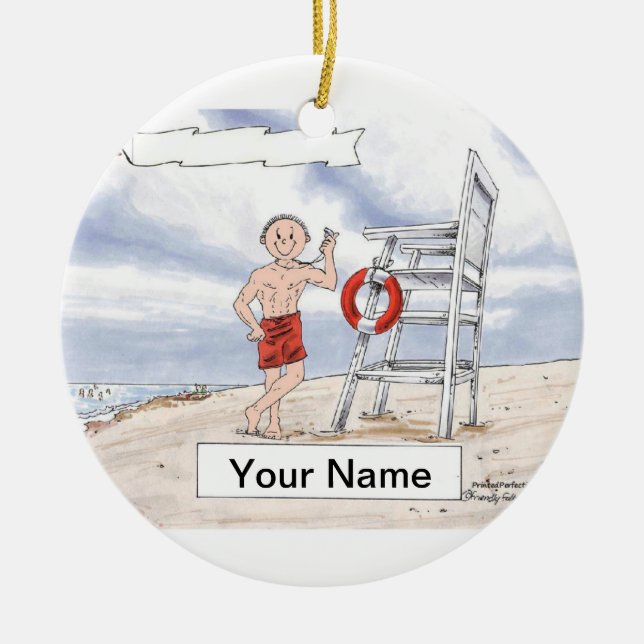Lifeguard Keramik Ornament (Vorne)