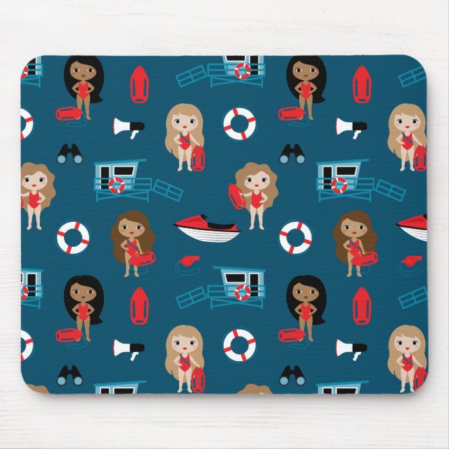 Lifeguard Mouse Pad Mousepad (Vorne)