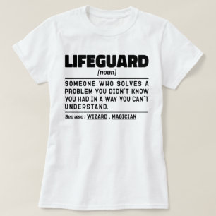 Lifeguard Noun zertifizierte Mitglieder der Strand T-Shirt