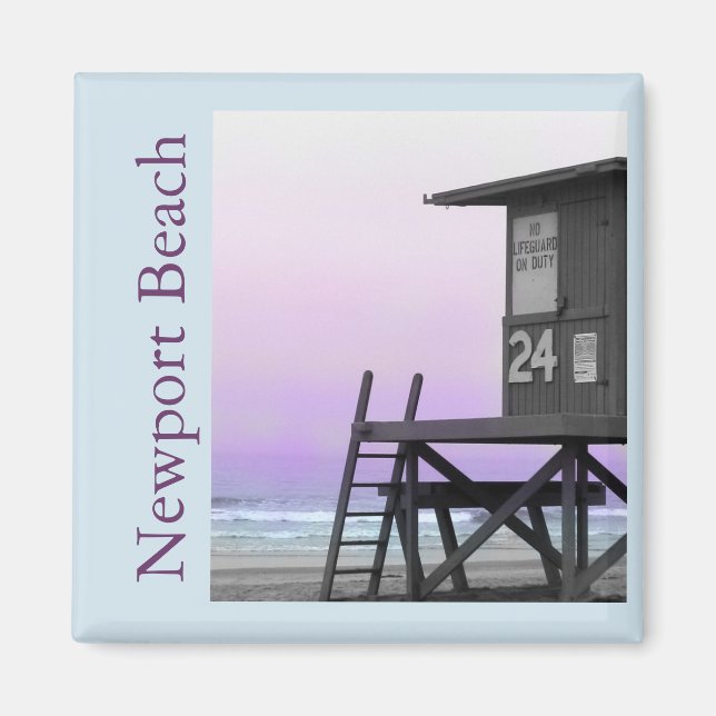 Lifeguard Tower Newport Beach Magnet (Vorne)