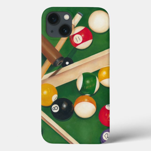 Lifelike Billiards Table with Balls and Chalk Case-Mate iPhone Hülle (Rückseite)