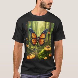 Lifelike Butterfly Illustration T - Shirt
