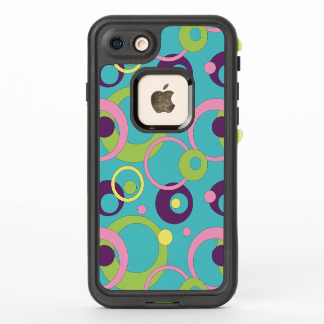 Lifeproof Case für Funky Blue Circles (Rückseite)