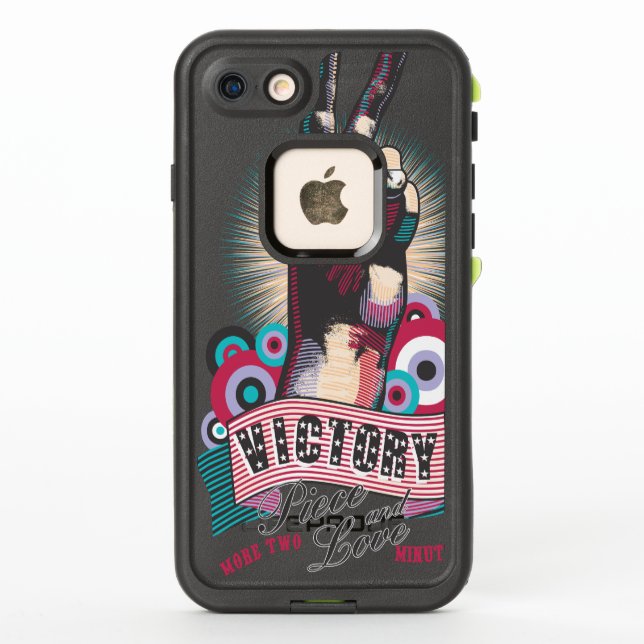 LifeProof Case Victory Peace & Love Pop-Art Design (Rückseite)