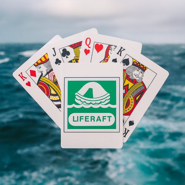 Liferaft Sign Playing Cards Spielkarten (Von Creator hochgeladen)