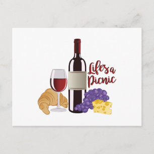 Lifes A Picnic Postkarte