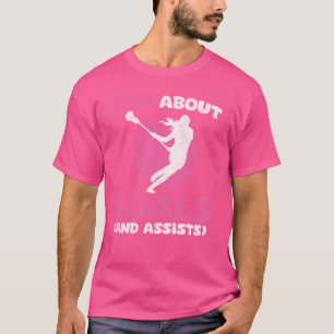 Life's About Goals Lacrosse Player Youth women Boy T-Shirt