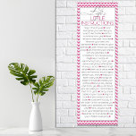 Lifes Little Instructions (pink) Poster<br><div class="desc">Eine fantastische Liste von hilfreichen,  inspirierend und ermutigenden kleinen "Leben" Anweisungen. Dieses Plakatdruck passt hervorragend in ein Schlafzimmer,  ein Schlafzimmer,  ein Mehrbettzimmer oder für ein permanentes Lesematerial im Badezimmer!</div>