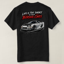 Lifes Too Short JDM Black Tee