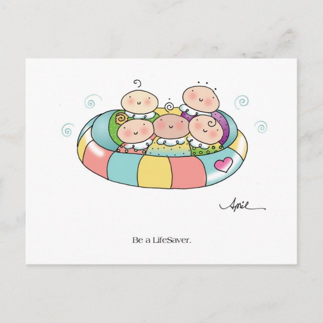 LifeSaver Postcard bis April McCallum Postkarte (Vorderseite)