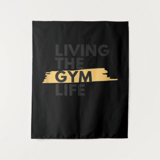 Lifestyle Apparel Living Gym Life Wandteppich