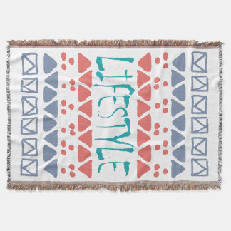 LIFESTYLE - Farbiges geometrisches Tribal Muster Decke