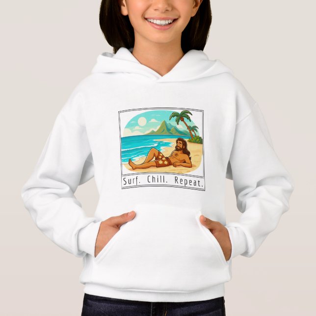 Lifestyle: Surf. Chill. Repeat. Hoodie (Vorderseite)
