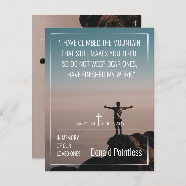 Lifeworks 002 - Feiertag Postkarte (Vorne/Hinten)