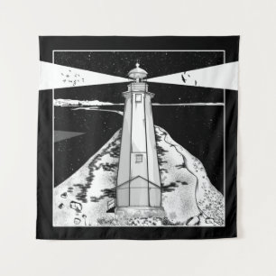 Lifhthouse Nelson Neuseeland Wandteppich