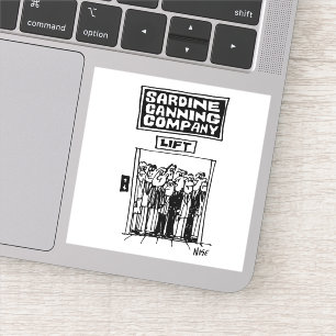 Lift Aufzug in einer sardischen Canning Factory. F Aufkleber