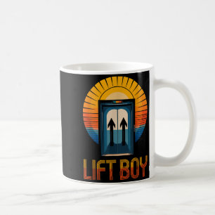 Lift Boy Retro Aufzug Design Lustig Vintage Stil Kaffeetasse