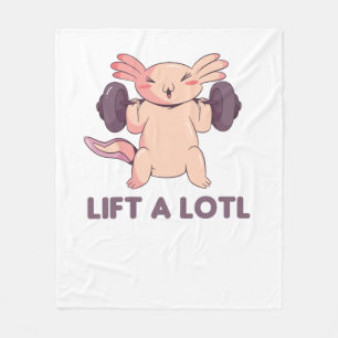 Lift ein kleines Axolotl-Wortspiel für Fitness Spo Fleecedecke