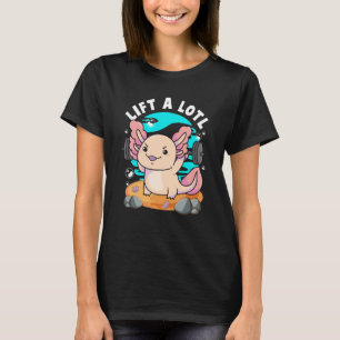 Lift einen kleinen Bodybuilder Axolotl Weightlift T-Shirt