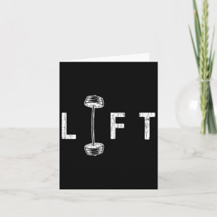 Lift Funny Gym Inspirierend Motivierend Grafik Karte