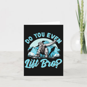 Lift man sogar Bro Ski Lift und Snowboarder und Karte