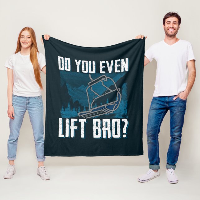 Lift man sogar Bro Ski Novelle Fleecedecke (Beispiel)