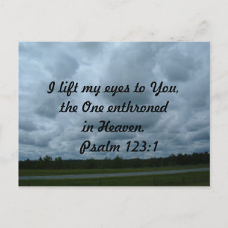 Lift my eyes postkarte
