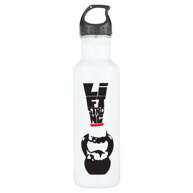 Lift Strong - Kettlebell Trinkflasche (Vorderseite)