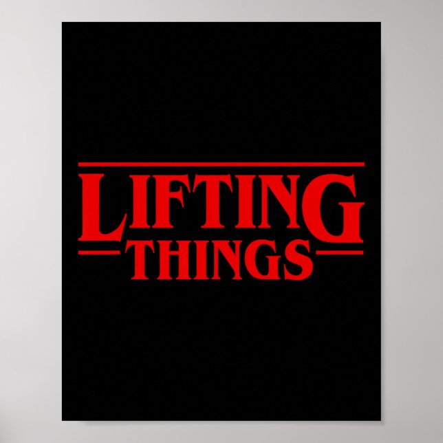 Lifting Dinge Funny Deadlift Poster (Vorne)