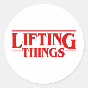 Lifting Dinge Funny Deadlift Runder Aufkleber
