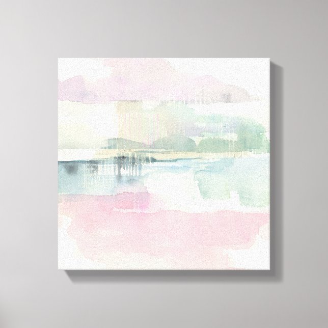 Lifting Fog In Soft Pastels Leinwanddruck (Vorderseite)