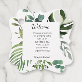 LIFY Botanical Eukalyptus Blätter Wedding Geschenkanhänger