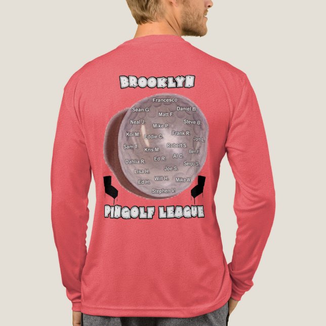 Liga Brooklyns PinGolf Tri-Blend Shirt (Rückseite)