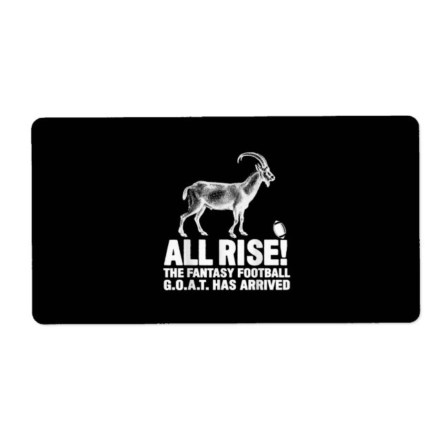 Liga Champion Fantasy Football Goat Geschenk (Vorne)