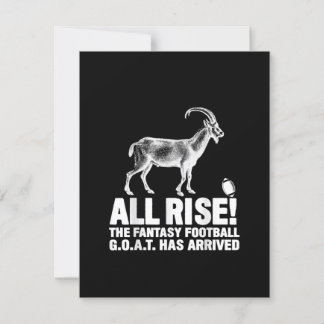 Liga Champion Fantasy Football Goat Geschenk Einladung