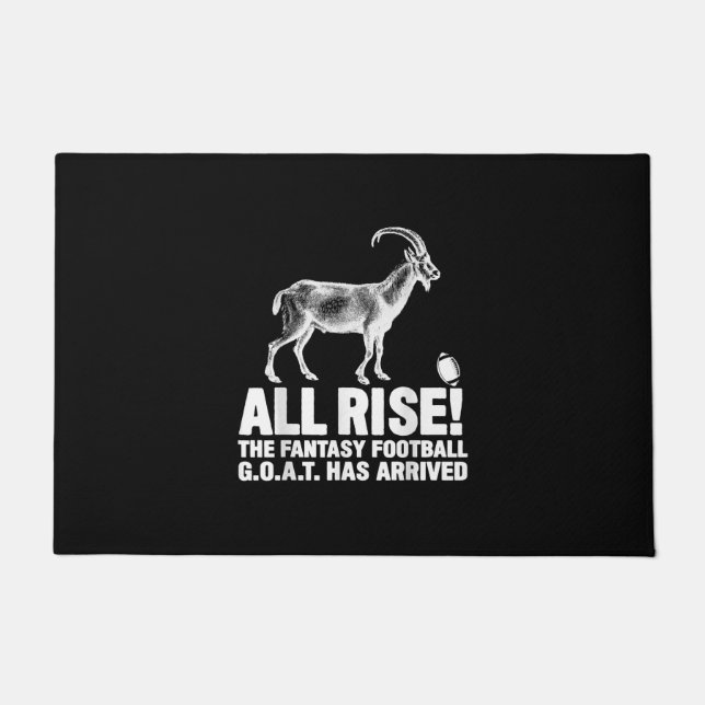 Liga Champion Fantasy Football Goat Geschenk Fußmatte (Vorderseite)
