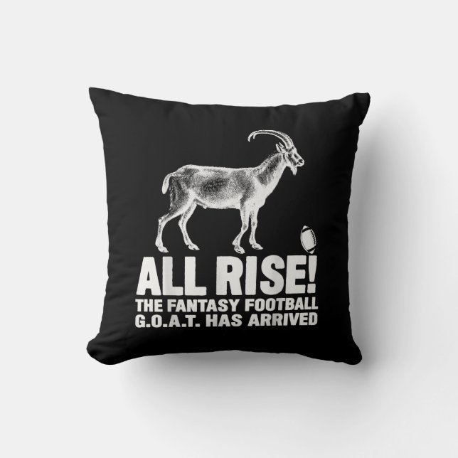 Liga Champion Fantasy Football Goat Geschenk Kissen (Vorderseite)