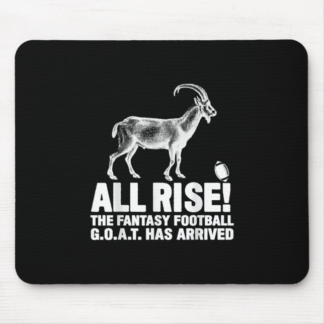 Liga Champion Fantasy Football Goat Geschenk Mousepad (Vorne)