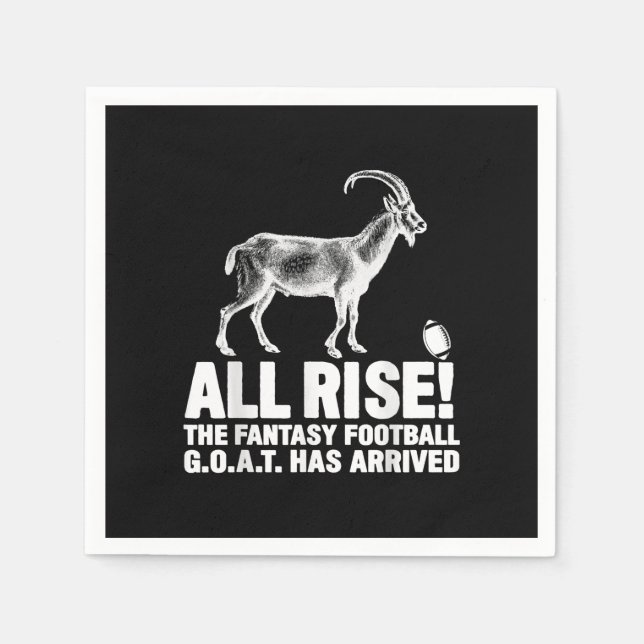 Liga Champion Fantasy Football Goat Geschenk Serviette (Vorderseite)