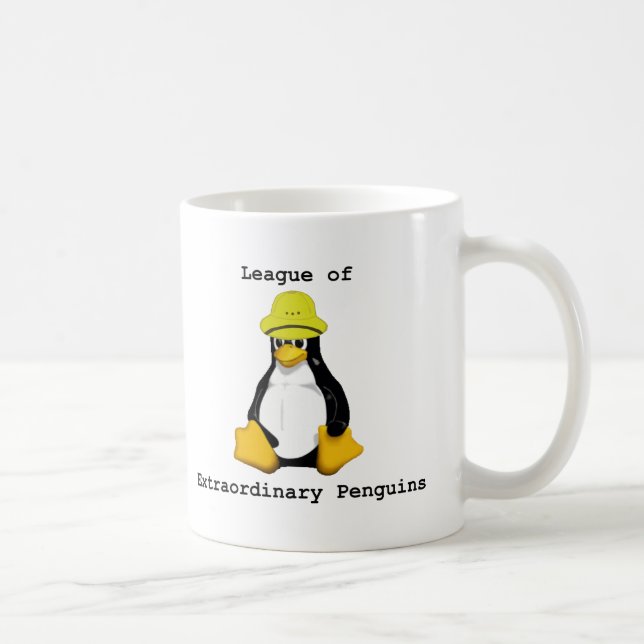 Liga der außergewöhnlichen Pinguine 2 Kaffeetasse (Rechts)