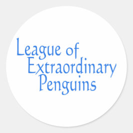 Liga der außergewöhnlichen Pinguine 3 Runder Aufkleber