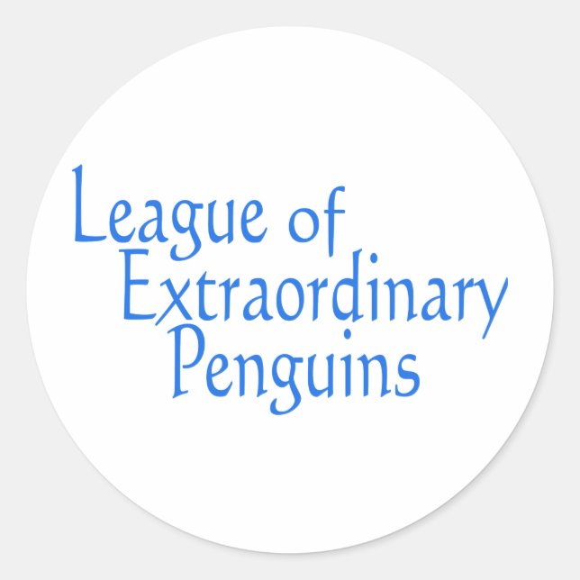 Liga der außergewöhnlichen Pinguine 3 Runder Aufkleber (Vorderseite)