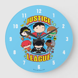 Liga der Chibi Große Wanduhr