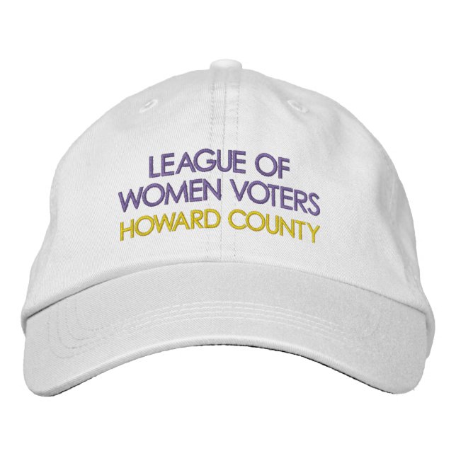 Liga der weiblichen Wähler Baseball Cap Bestickte Baseballkappe (Vorderseite)