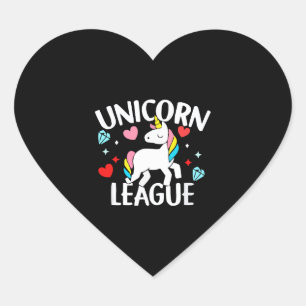 Liga Unicorn Herz-Aufkleber